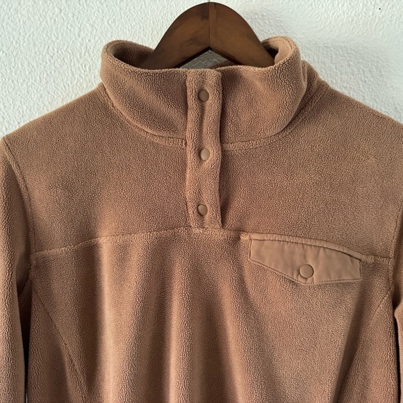 Midweight Snap Fleece Pullover Medium Brown Gorpcore Hygge 32 Degrees Heat - Picture 3 of 16